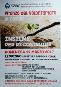Pranzo del Volontariato di casina
