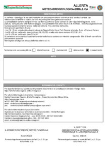 Allerta Meteo (arancione) - Possibili nevicate
