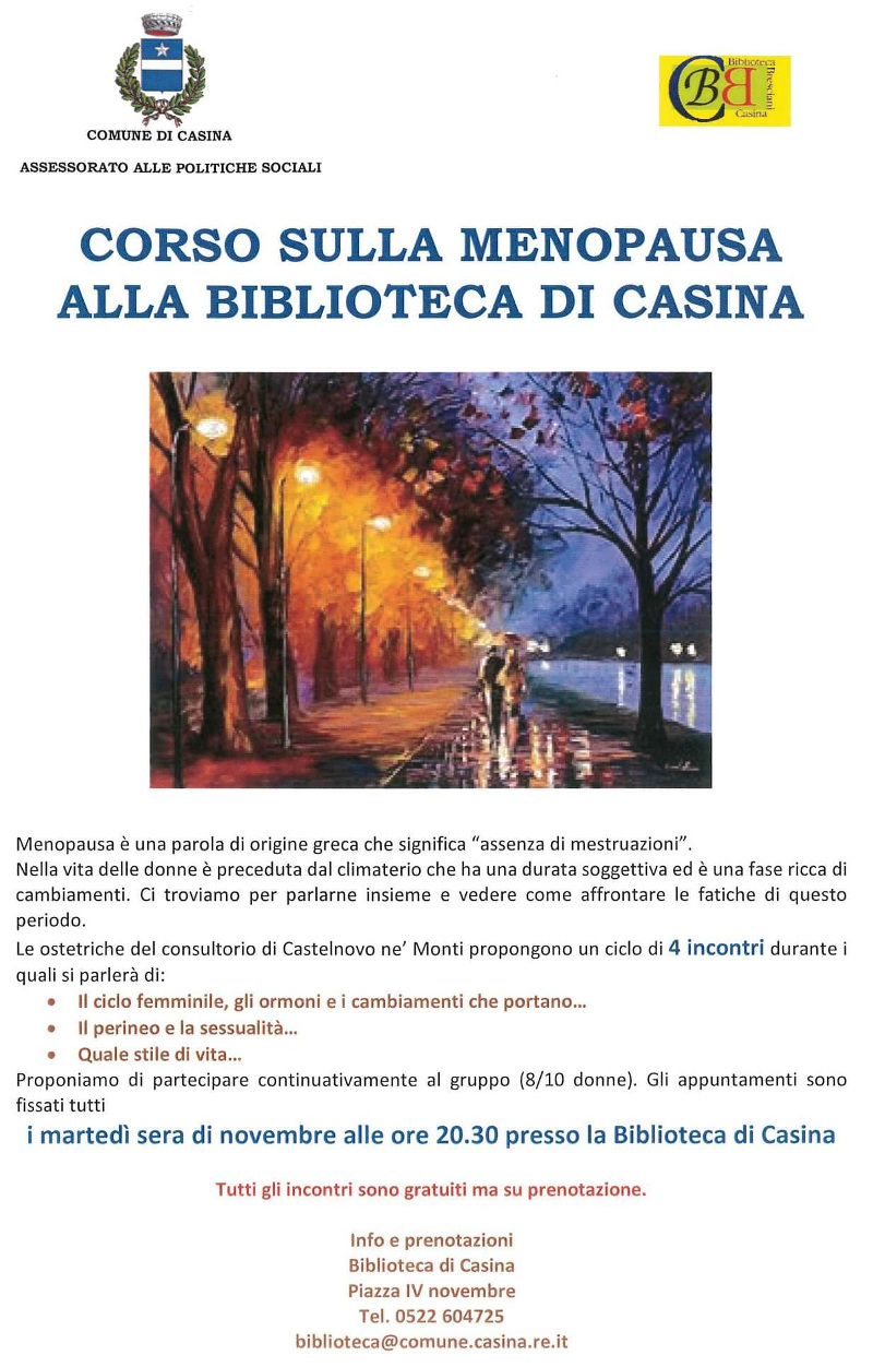 Corso sulla menopausa