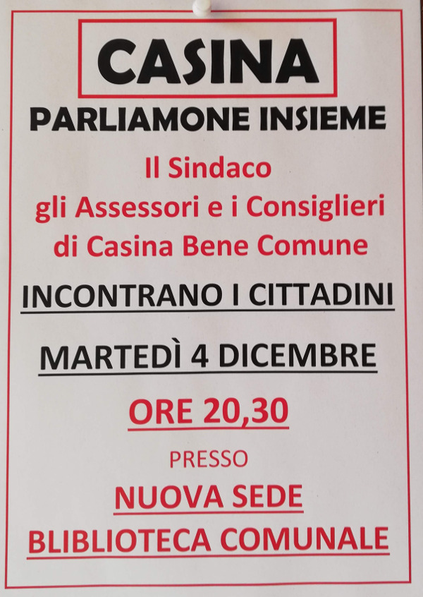 Incontro Casina Bene Comune
