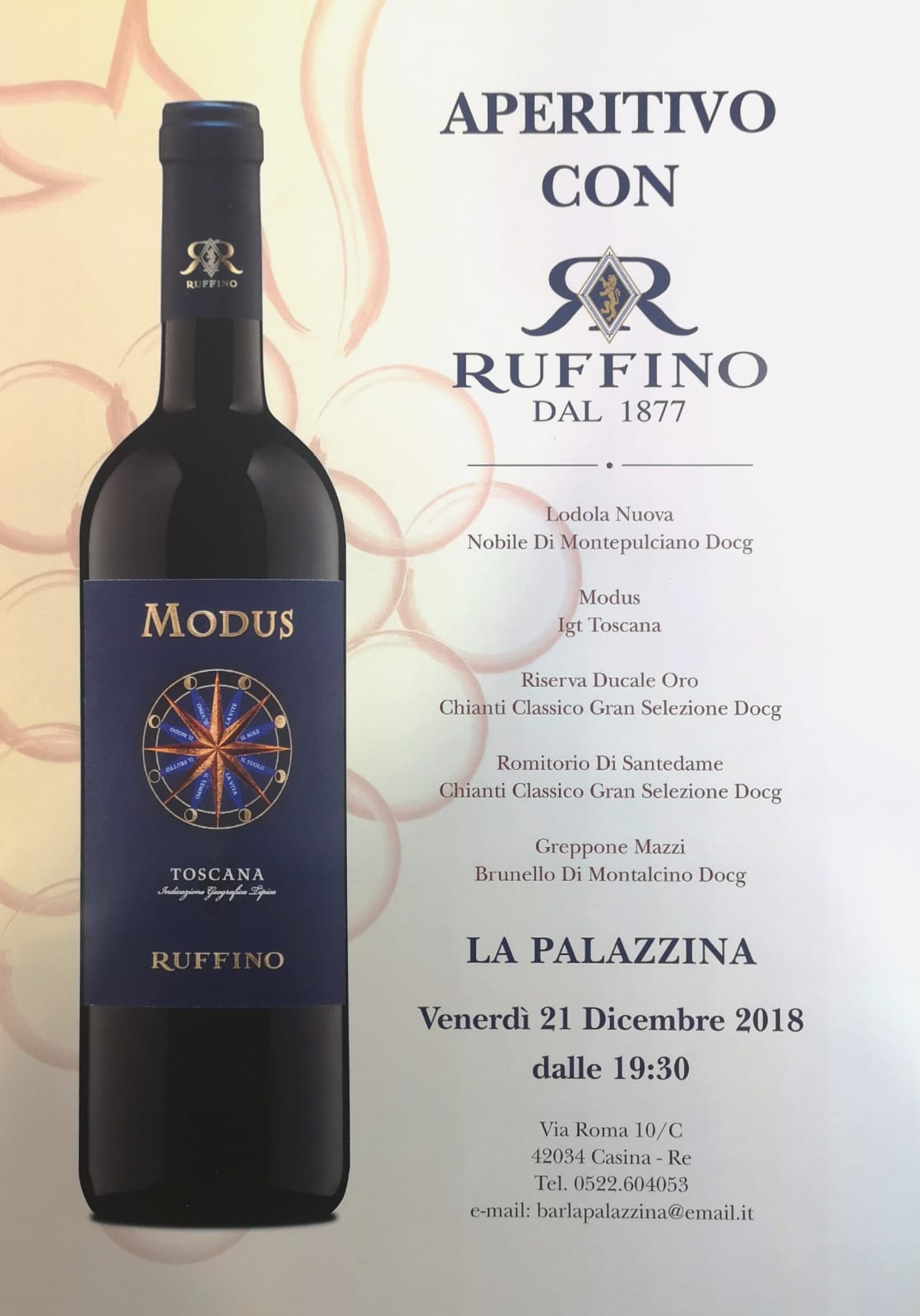 Aperitivo con Ruffino