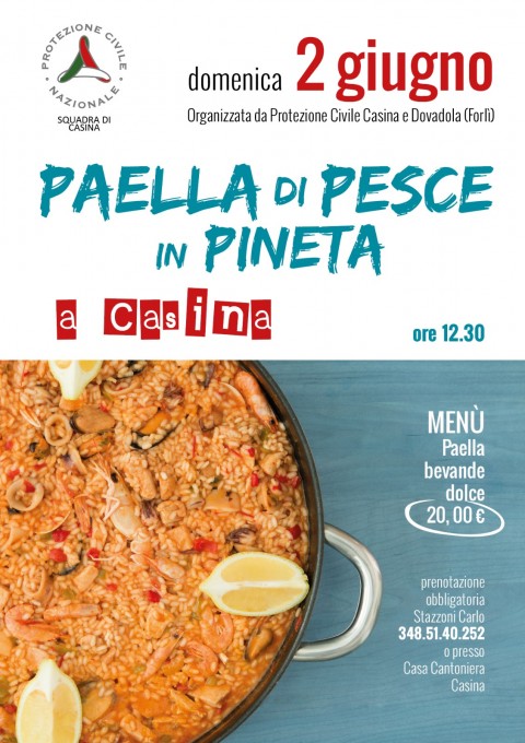 Paella di pesce in Pineta