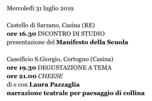 Aspettando la Fiera con la Scuola del Paesaggio del Parmigiano Reggiano di Montagna