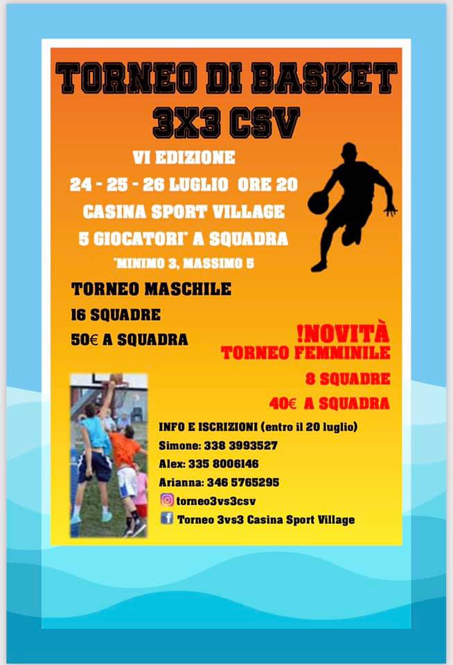 Torneo di basket 3 vs 3