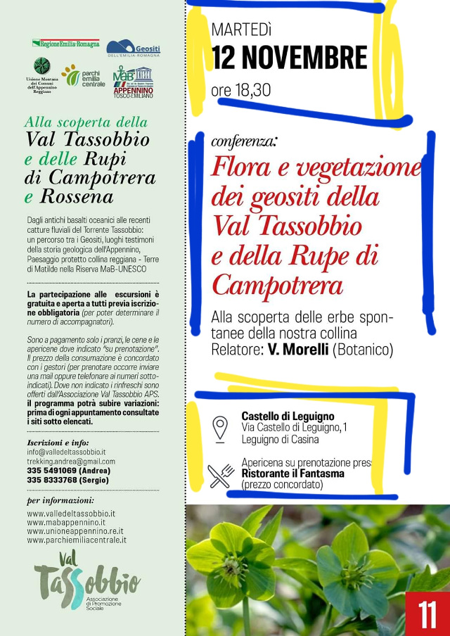 Conferenza Val Tassobbio ed escursioni