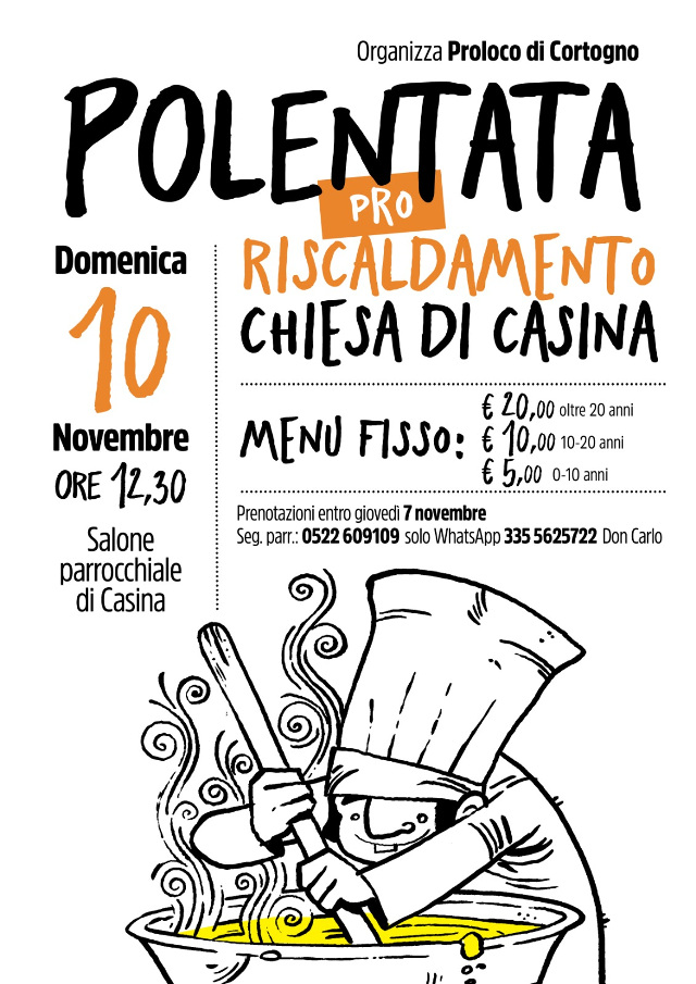 Polentata pro riscaldamento chiesa