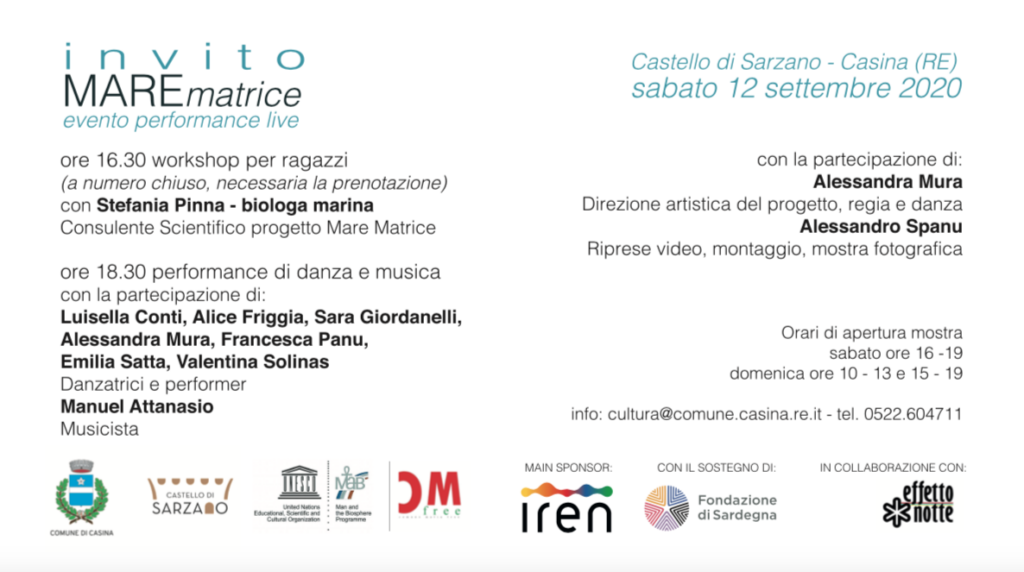 MareMatrice. Workshop per ragazzi e performance live a Sarzano