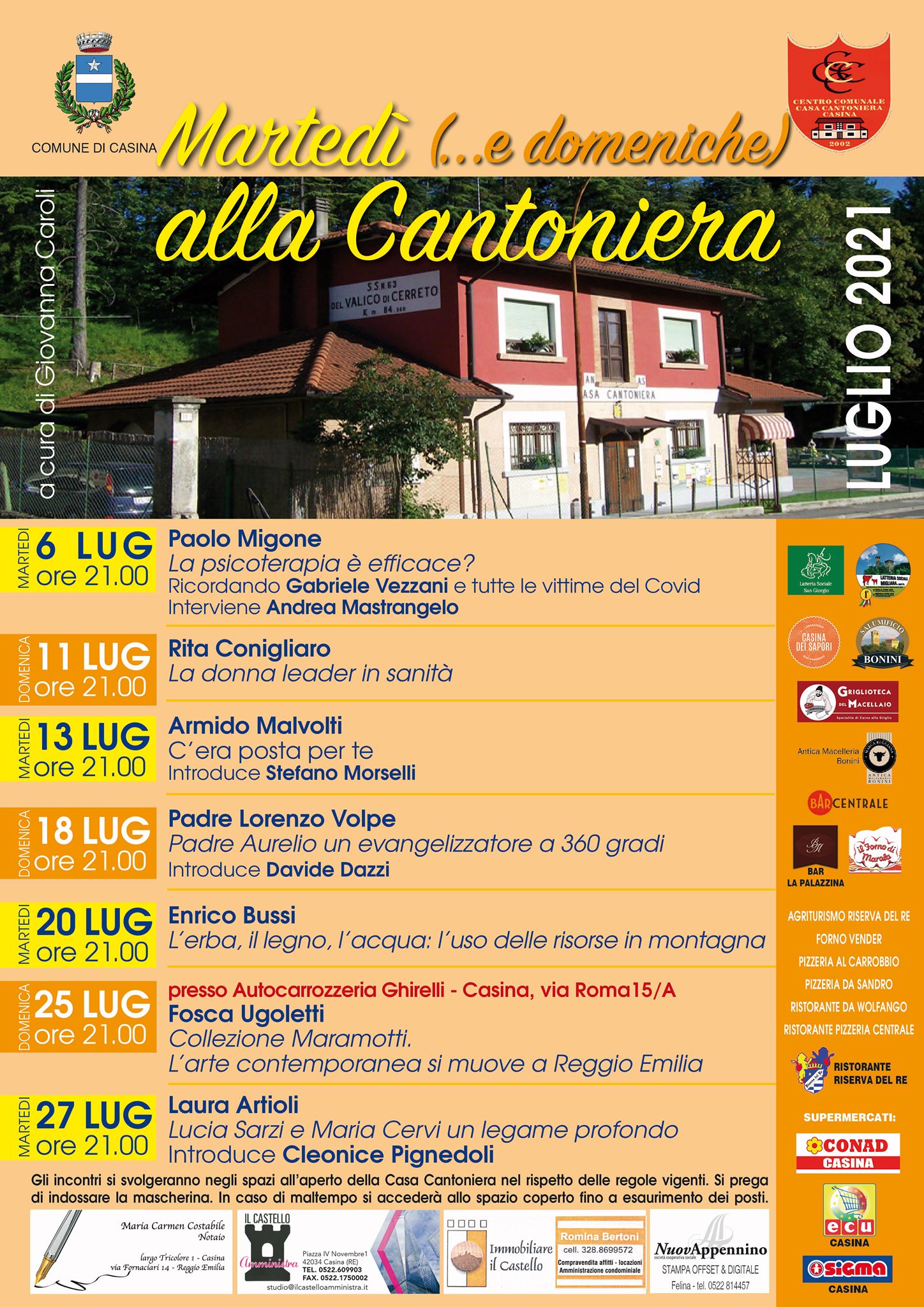 Martedì e domeniche alla Cantoniera