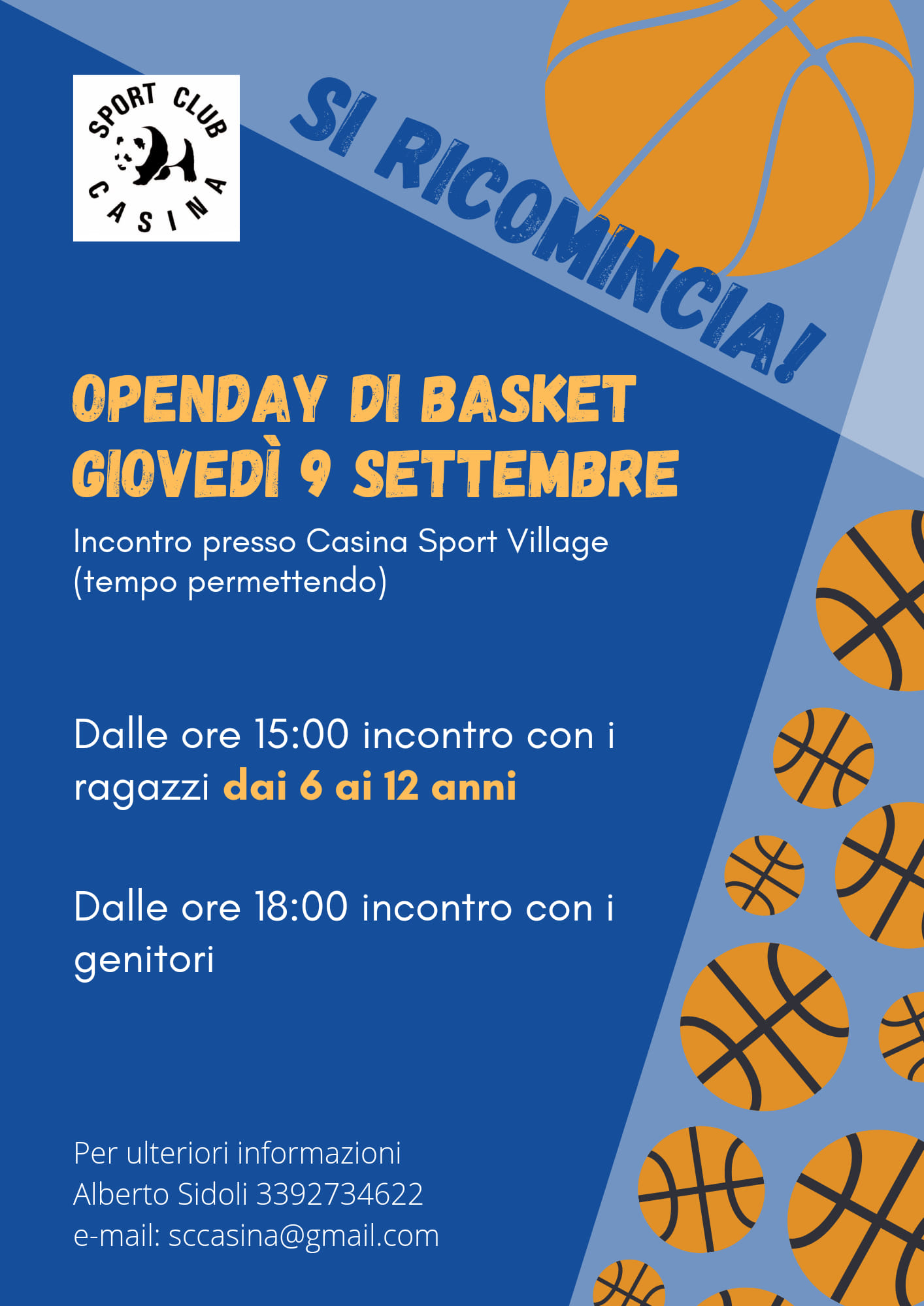 Open day di basket