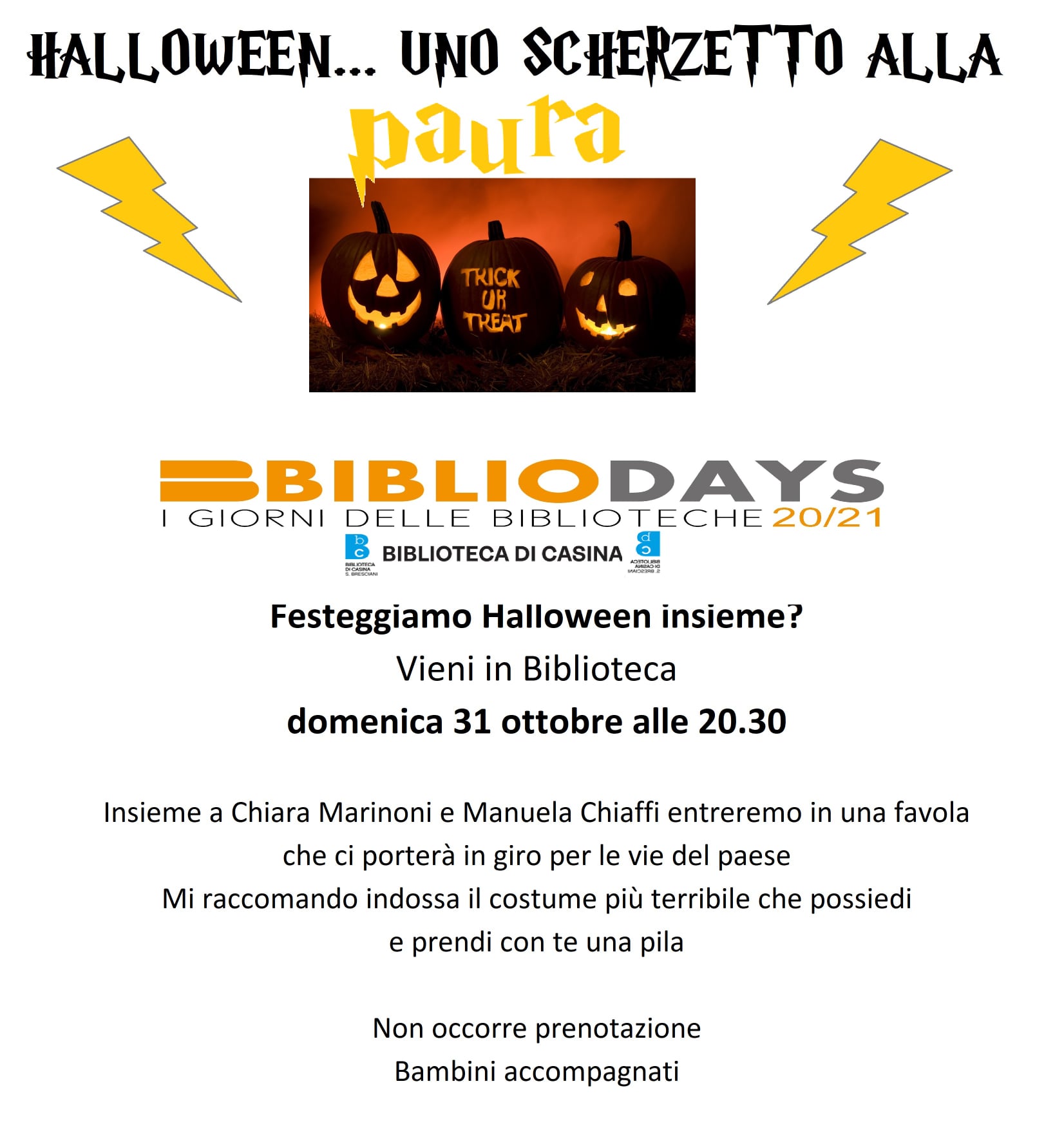 Halloween in biblioteca