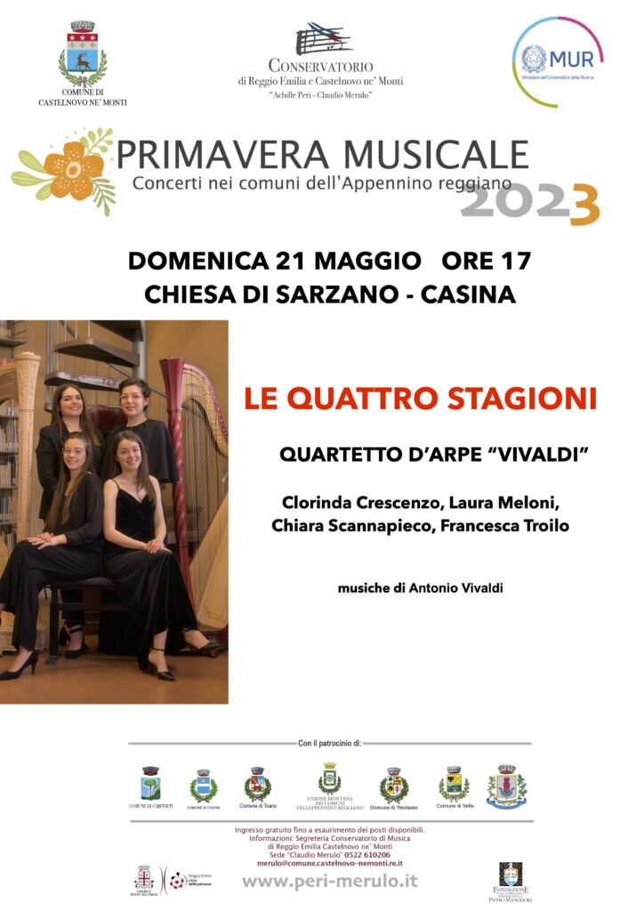 RINVIATO | 21/05 Sarzano | Concerto Primavera Musicale