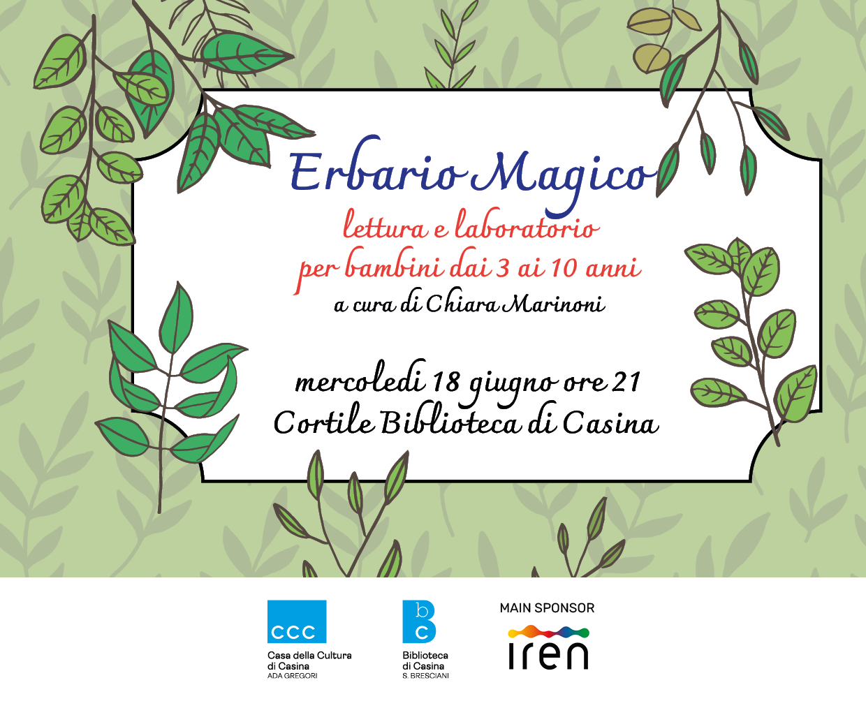 18 giugno Erbario magico Biblioteca