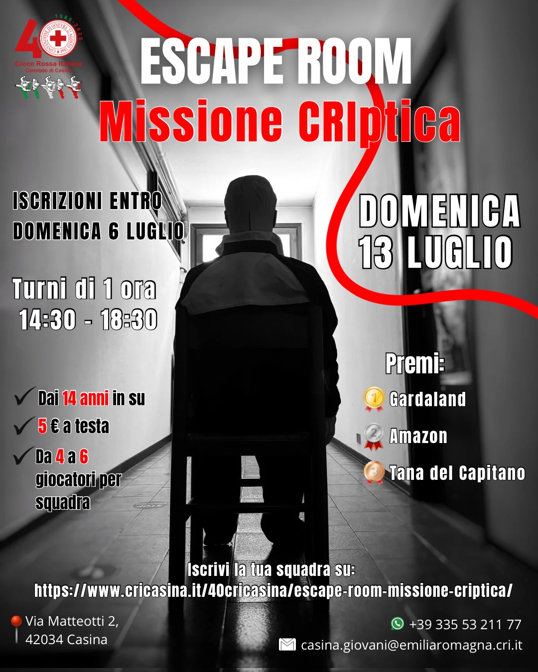 13 luglio. Escape room