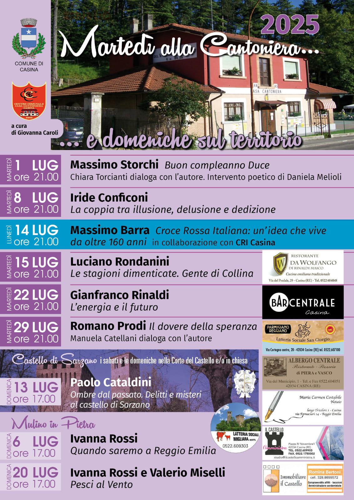 martedi cantoniera luglio
